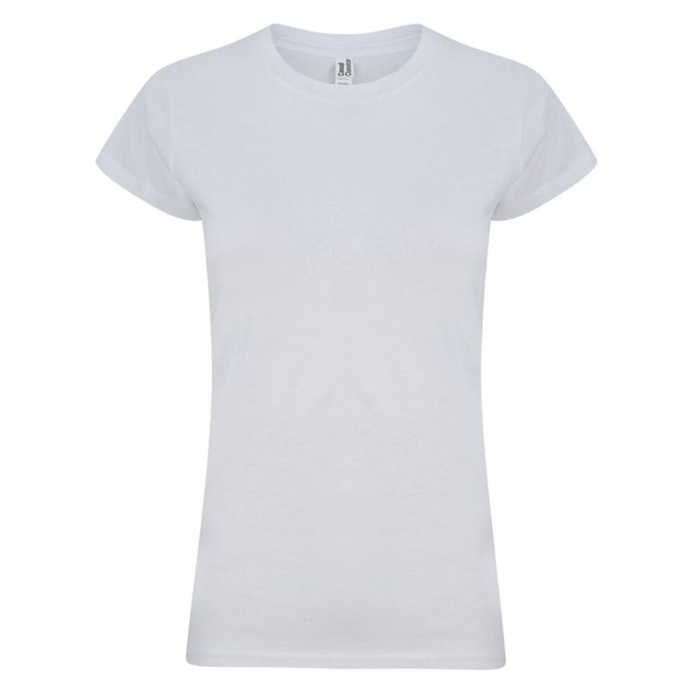 Casual Classic Womens/Ladies T-Shirt / White